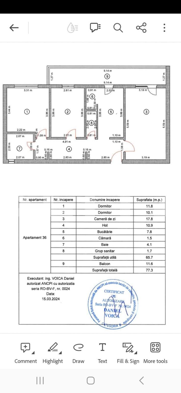 Apartament 3 camere 2 bai, 66 mp utili, zona Racadau 