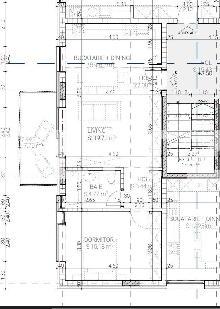 Apartament 2 camere, bloc nou, et 1, 55mp, zona Între Lacuri