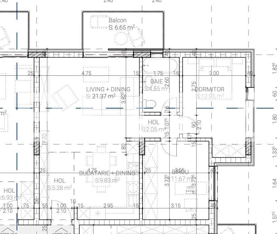 Apartament 3 camere, bloc nou, et 1, 68mp, zona Între Lacuri