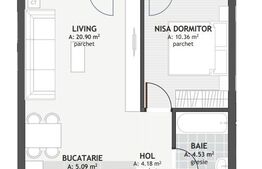 Apartament 2 camere, balcon, parcare, zona centrala