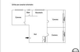3 camere, 87 mp, decomandat, zona strazii Teodor Mihali!