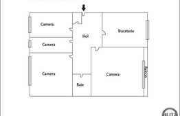 4 camere, 80 mp, decomandat, garaj, zona strazii Plopilor!