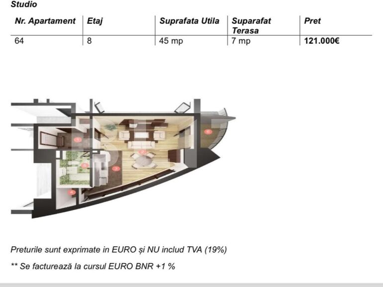 Garsonieră de vânzare Manastur - 138336AV | BLITZ Cluj-Napoca | Poza1