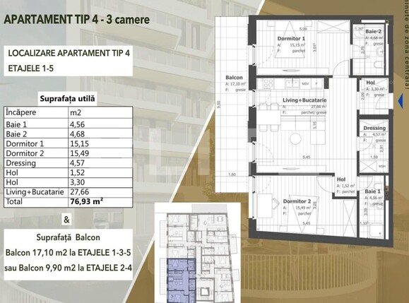 Apartament de vânzare 3 camere Semicentral - 138345AV | BLITZ Cluj-Napoca | Poza2