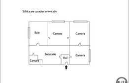 3 camere, 100 mp utili+teren de 250 mp, loc de parcare, boxa, central!