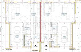 Duplex 4 camere, 147 mp, semifinisat, garaj, Chinteni