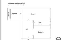 2 camere, 48,48 mp utili, semidecomandat, zona Piata Mihai Viteazu