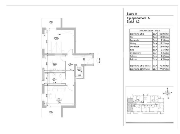 Apartament de vânzare 2 camere Grivitei - 138478AV | BLITZ Brașov | Poza3