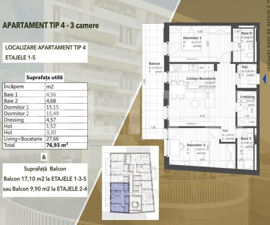 Apartament de vânzare 3 camere Semicentral - 138619AV | BLITZ Cluj-Napoca | Poza5