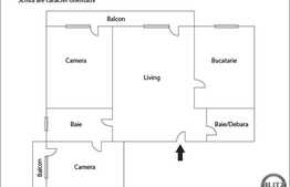 3 camere, 67 mp, garaj, complet mobilat si utilat, zona Maramuresului