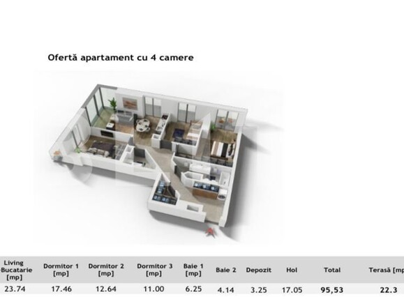 Apartament de vânzare 4 camere Central - 138752AV | BLITZ Cluj-Napoca | Poza2