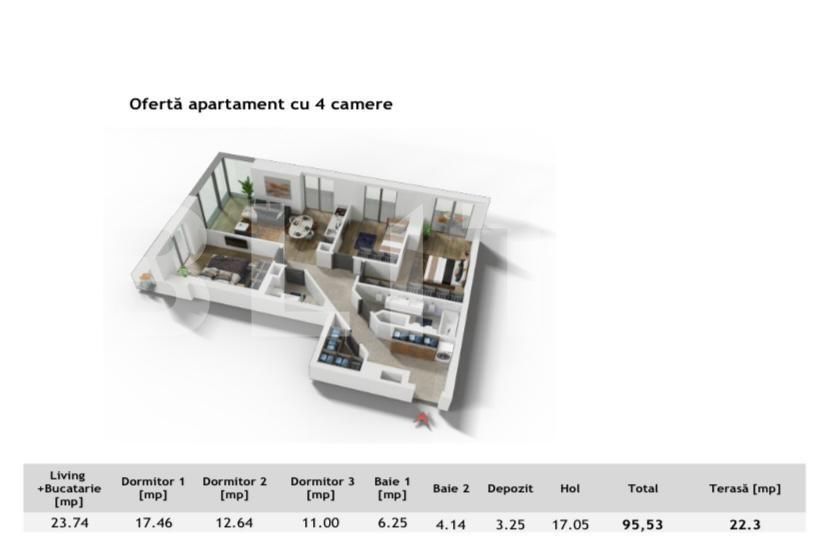 Apartament de vânzare 4 camere Central - 138752AV | BLITZ Cluj-Napoca | Poza2