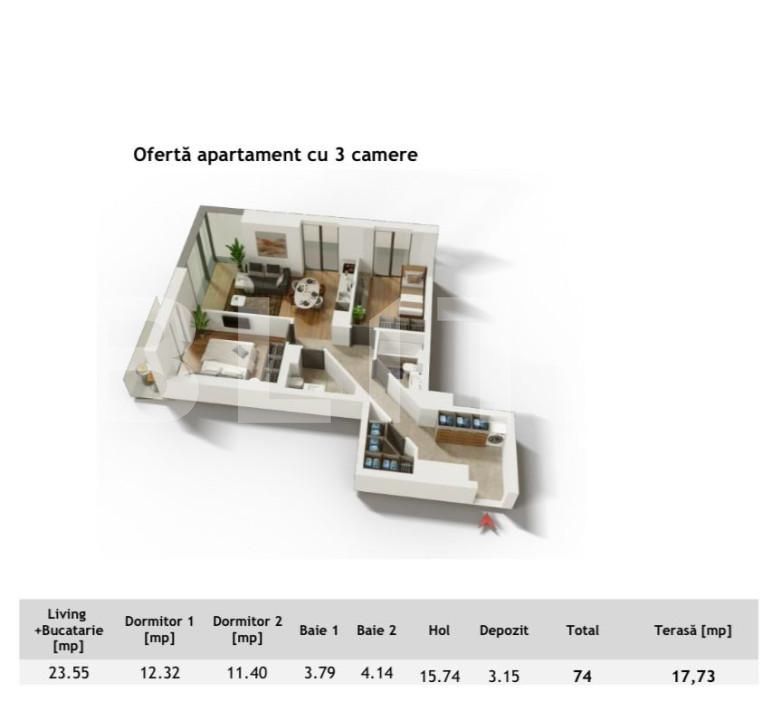 Apartament de vânzare 3 camere Central - 138757AV | BLITZ Cluj-Napoca | Poza9