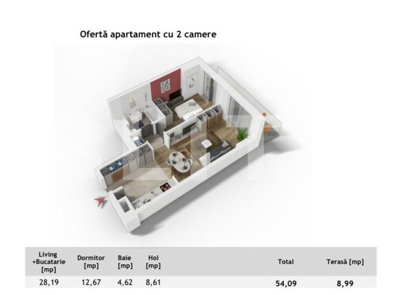 Apartament de vânzare 2 camere Central - 138761AV | BLITZ Cluj-Napoca | Poza1