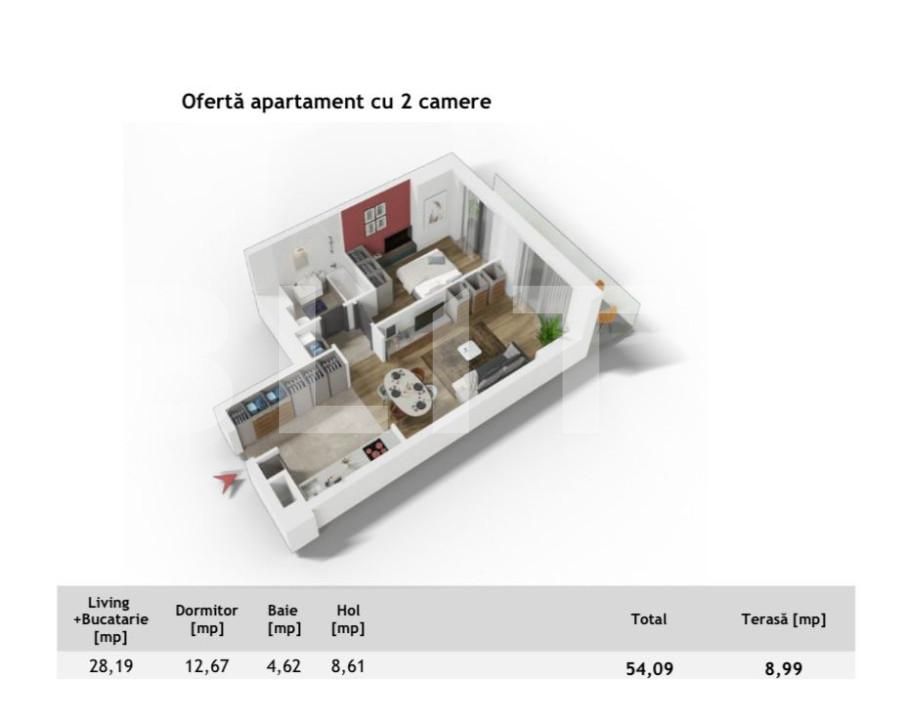 Apartament de vânzare 2 camere Central - 138761AV | BLITZ Cluj-Napoca | Poza1