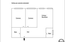 Vanzare 3 camere, demisol inalt, 77 mp utili, zona strazii Stejarului!