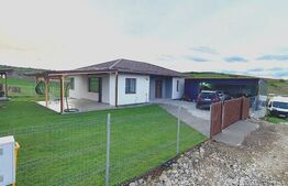 Casă desfășurată pe un singur nivel de 107 mp, cu 500 mp teren, în Corușu