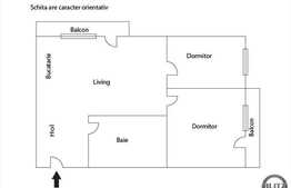 De vanzare 3 camere, 58 mp, 2 balcoane, zona strazii Florilor!