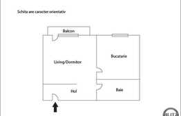 Mansarda cu suprafata de 32.76 mp, balcon, zona Terra! Loc de parcare!