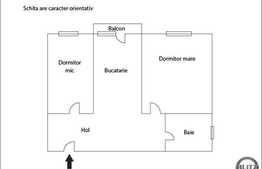 Vanzare apartament 3 camere, 58 mp utili, balcon, zona strazii Eroilor! Parcare!