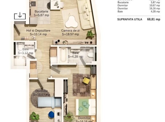 Apartament de vânzare 3 camere Central - 139041AV | BLITZ Cluj-Napoca | Poza1