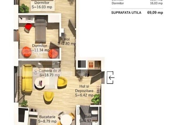 Apartament de vânzare 3 camere Central - 139089AV | BLITZ Cluj-Napoca | Poza2