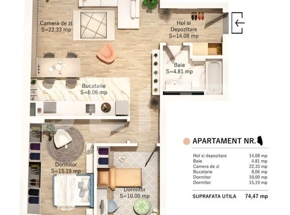 Apartament de vânzare 3 camere Central - 139092AV | BLITZ Cluj-Napoca | Poza2