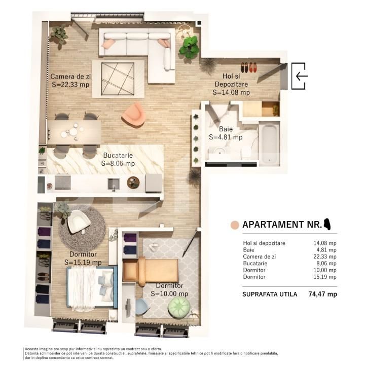 Apartament de vânzare 3 camere Central - 139092AV | BLITZ Cluj-Napoca | Poza2