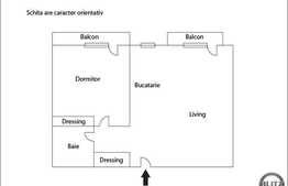 De vanzare 2 camere, 61 mp, 2 balcoane, etaj intermediar! Zona Tauti! Mobilat!