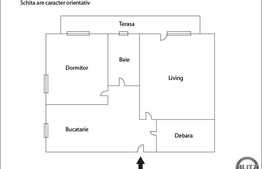 2 camere, 56 mp, TERASA de 30 mp, zona Porii! Parcare! Finisaje noi si moderne!