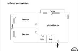 3 camere, 86 mp, terasa, loc de parcare, semifinisat, zona Grand Hotel Italia