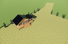 Teren și cabana de vânzare - 1900 mp  Magura 