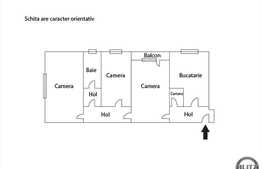 3 camere, 65 mp, mobilat, zona strazii Albac