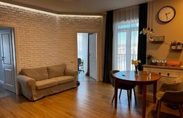 Apartament cu 2 camere, finisat, mobilat si utilat, terasa de 50m