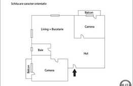 3 camere, 75 mp, complet mobilat, zona INTERSERVISAN