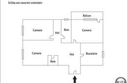 3 camere, decomandat, mobilat, parcare, garaj,zona Bulevardului 1 Decembrie 1918
