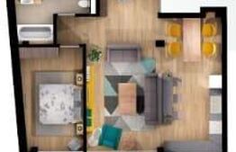 Spatiu birou, 64 mp, finisaje premium, loc de parcare, complex rezidential nou