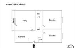 Apartament 3 camere, 62 mp, in zona sensului giratoriu! Parcare, garaj si boxa!