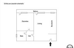 Vanzare 2 camere, 51 mp, balcon de 10 mp, zona de case! Parcare inclusa!