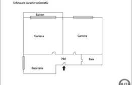 2 camere, 50 mp utili, decomandat, zona Iris
