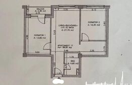 Apartament 3 camere, 58 mp, parcare subterana, zona Bucium