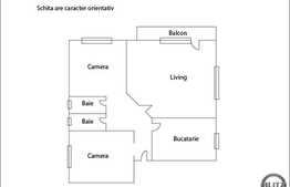 3 camere, decomandat, 75 mp utili, garaj, parcare, zona Oncos, Buna Ziua