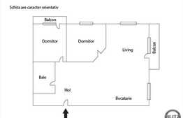 3 camere, 59 mp, 2 balcoane, imobil nou, etaj intermediar, zona Florilor!