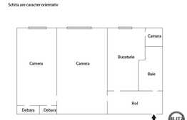 Apartament de vanzare cu 2 camere, zona Facultatii de Litere
