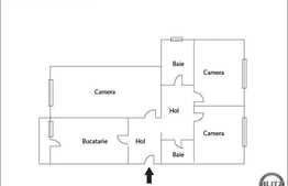 3 camere, 67 mp, etaj intermediar, decomandat, zona strazii Lacul Rosu