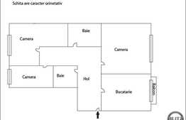 3 camere, 65 mp, decomandat, partial mobilat, zona strazii Lacul Rosu