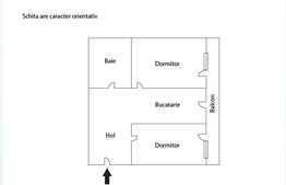 Apartament cu 2 camere, 61 mp utili, balcon inchis de 12 mp! Zona Florilor!