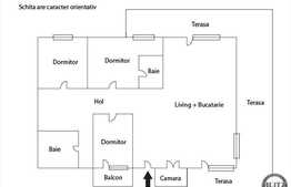 Penthouse 4 camere, 100 mp, TERASA de 90 mp! Zona Sub Cetate! Parcare! Mobilat!
