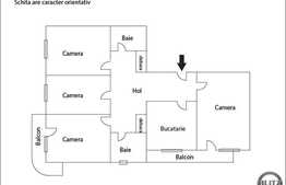 Apartament 4 camere, decomandat, 84 mp utili, zona strazii Dunarii
