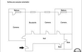 3 camere, 70 mp, decomandat, etaj intermediar, zona stazii Dunarii!